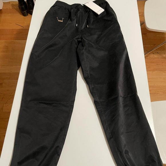 Silk Laundry Black Silk Track Pant - Picture 3 of 4